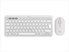 COMBO KEYBOARD AND MOUSE WIRELESS LOGITECH PEBBLE 2 COMBO White w/Bluetooth, Logitech Bolt, 920-012240