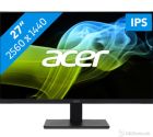 MONITOR ACER V277UBMIIPX 27'' LED IPS WQHD, ZeroFrame, 4ms, Flicker-less,1000:1, 350nits, HDMI, DP, Speakers 2x2W, Black