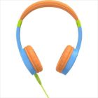 HEADPHONES HAMA "KIDS GUARD", Blue/Orange, w/microphone 1x3.5mm jack