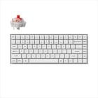 KEYBOARD MECHANICAL KEYCHRON K2 PRO PLASTIC FRAME QMK/VIA HS RGB LED 75% Keychron K PRO Red switch Multi-Device (Wired+Bluetooth), White, K2P-P1