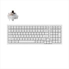 KEYBOARD MECHANICAL KEYCHRON K4 PRO QMK/VIA HS WHITE LED 96% Keychron K PRO Brown switch Multi-Device (Wired+Bluetooth), White, K4P-O3