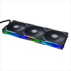 COOLERS CASE FAN 3x120mm LIAN LI UNI FAN TL 120 A-RGB 2600 RPM PWM, w/Controller, Black, 12TL3B