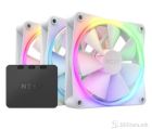 COOLERS CASE FAN 3x120mm NZXT F120 RGB CORE w/controller, 1900 RPM PWM, White, RF-C12TF-W1