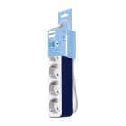 Philips Phil-CHP2145U/58, Surge Protector, 4 AC Outlet, cable length 1,5m, Master on/off power switch, Safety shutter keep away small o