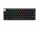 KEYBOARD WIRELESS LOGITECH PRO X 60 LIGHTSPEED RGB, 60%, Tactile GX Optical switch, Black, w/Bluetooth, 920-011911