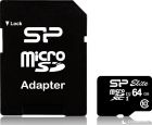 MEMORY CARD SILICON POWER Micro SD 64GB,TF_SDHC UHS-I U1.SR104 Elite Class,W/A