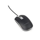 Gembird Wired optical mouse, USB, black/silver, PN:MUS-4B-06-BS