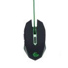 Gembird Gaming mouse, USB, green, PN:MUSG-001-G