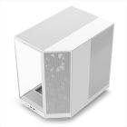 CASE NZXT ATX Mid-Tower H6 FLOW, Matte White w/750W C750 80+ Bronze, w/WINDOW + side & top MESH 3xF120Q Airflow 120mm fans