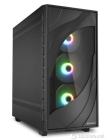 ATX Midi Tower Case Sharkoon Rebel C80G Black ARGB w/2xUSB 3.0, Type-C USB 3.2, 4x 120mm Fans