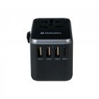 VERBATIM UTA-04 Universal Travel Adapter 61W, USB-C, USB-A, 49546