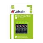 VERBATIM AAA RECHARGEABLE BATTERIES 4 PACK / HR03, 1.2V  950mAh