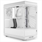 CASE HYTE ATX Mid-Tower Y40, x2 Tempered glass, 2x 120mm fans, w/riser 4.0 cable, USB 3.2 Type C, Snow White, CS-HYTE-Y40-WW