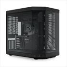 CASE HYTE E-ATX Mid-Tower Y70, x2 Tempered glass, w/riser 4.0 cable, USB 3.2 Type C, Black, CS-HYTE-Y70-B