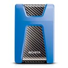 ADATA 1TB HD650 2.5” External Hard Drive, Blue, USB 3.2 Gen 1, backward compatible with USB 2.0, Designed to absorb the hardest knocks: