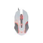 Meetion M915 GAMING Mouse White, 4C Backlight, Max.2400 DPI, Switch≥3,000,000, PVC cable