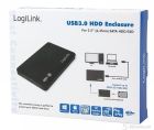 LOGILINK UA0106 External USB 3.0 HDD case, SATA 2.5", aluminium, black