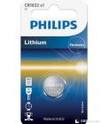 Batteries Philips CR1632 3V 1pack Lithium