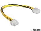 EXTENSION PSU EPS 4-pin 30cm , DELOCK, Black/Yellow