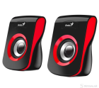 Genius Speaker SP-Q180, 2 x 3W, 3.5mm Jack, USB, Red