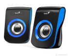 Genius Speaker SP-Q180, 2 x 3W, 3.5mm Jack, USB, Blue