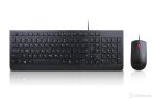 Keyboard Lenovo Essential Wired w/Mouse Combo USB Black