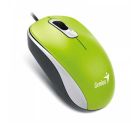 Genius DX-110, Wired Mouse, USB, Color: Green, Resolution: 1200 DPI, Buttons: Three buttons (left, middle button with scroll wheel, rig
