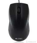 LOGIC Optical Mouse LM-12, USB, Color: Black, Sensor: Optical,  1000 dpi, Dimensions: 118 x 68 x 33 mm