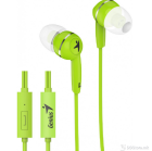 Genius HS-M320, Green color, in-ear headphone