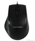 LC-Power Mouse m710B, Optical, 3-Buttons, 800Dpi, 1.55m cable, Black
