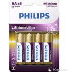 Batteries Philips Ultra AA Lithium 4pack