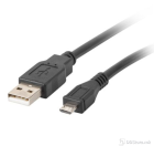 Cable USB 2.0 A-plug to Micro B-plug 1m Lanberg Black