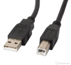 Lanberg Ferrite Black Cable USB 2.0 A to B 1.8m