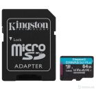 Kingston 64GB microSDXC Canvas Go Plus 170MB/s