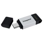 Kingston 64GB DataTraveler 80 USB Flash Drive, USB Type-C Storage On the Go, up to 200MB/s Read and 60MB/s Write, DT80/64GB