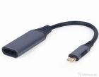 Adapter USB Type-C to Display Port Gembird Space Grey
