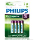 Philips Rechargable AAA 4pack 700 mAh Batteries