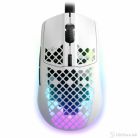 Mouse SteelSeries Aerox 3 (2022) Snow White Gaming Optical RGB, Ultra lightweight, AquaBarrier IP54