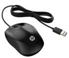 HP 1000 Wired Mouse, crno žičano optičko gluvče so dolžina na kabelot od 1,5 metri, USB, Rezolucija 1200 dpi/cpi