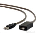 Cable USB Active Extension 10m Gembird Black