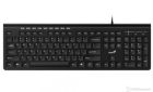 Genius SlimStar 230 II Keyboard, USB, Color: Black, Chocolate keys style with softly rounded edges