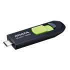 ADATA 128GB USB Flash Drive UC300 Type-C Black, Seamless file transfers with USB 3.2 Gen1, USB Type-C support for high compatibility, C