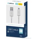 Cable USB 2.0 A-plug to Micro B-plug 3m Platinet White