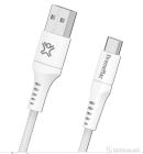 Cable USB 2.0 USB-A to Type-C 2m XtremeMac 60W Premium Braided White