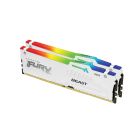 Kingston 32GB 5200MHz DDR5 CL36 DIMM (Kit of 2), FURY Beast White Heat Spreader RGB EXPO, KF552C36BWEAK2-32