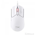 HyperX Pulsefire Haste 2 White, USB Ultra Lightweight, 53g, Hyperflex Cable, Up to 26000 DPI Gaming Mouse, 6N0A8AA