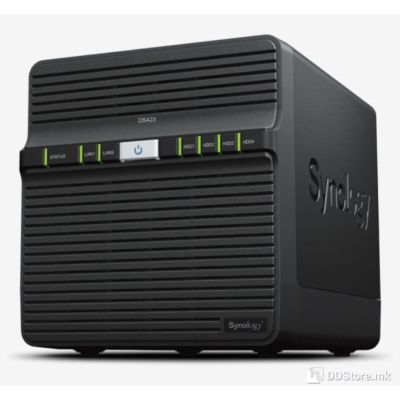 Synology NAS Disk Station DS423 4-Bay 64-bit Quad-core 1.7GHz/2GB DDR4
