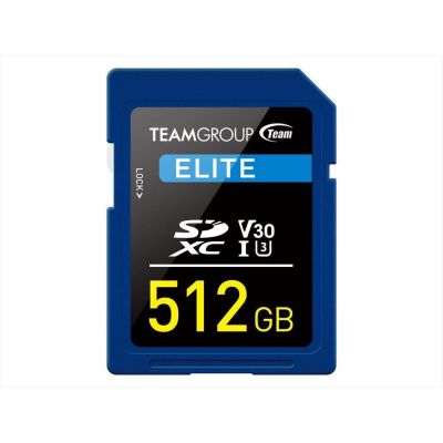 MEMORY CARD TEAM GROUP ELITE SDXC UHS-I U3 V30 512GB 100mb/s TESDXC512GIV3001