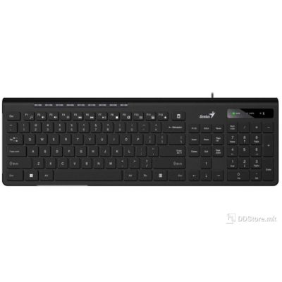 Genius Keyboard Wired, Slimstar 230 II, Black