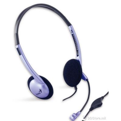 Genius HS-02B Classic headband headset, silver color